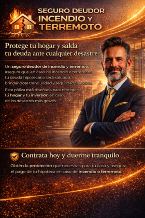 Seguro de Incendio y Terremoto para credito hipotecario